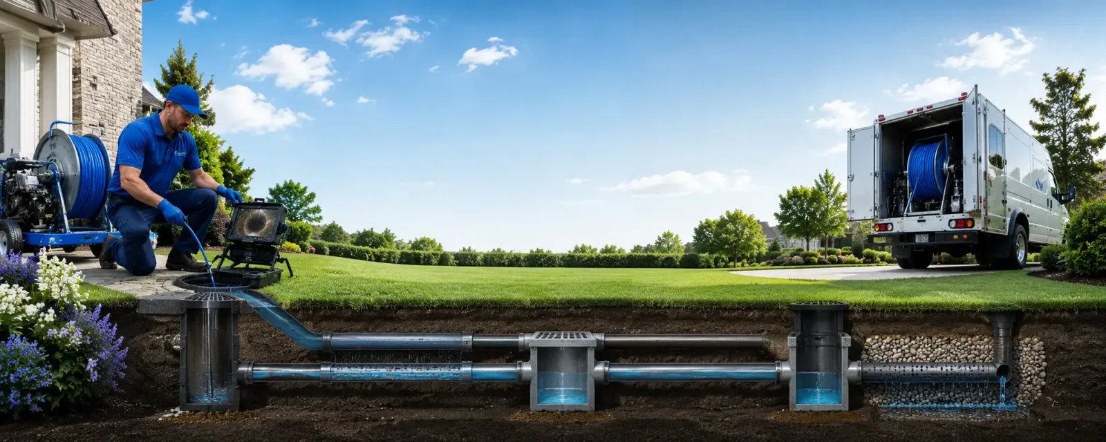 Outdoor drain cleaning information for Auburn, IA